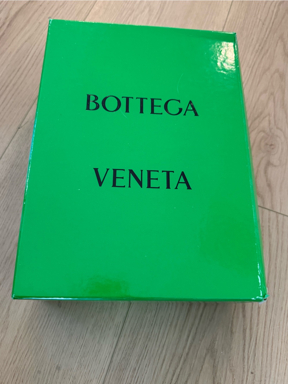 Bottega Veneta Green Box with Black Logo